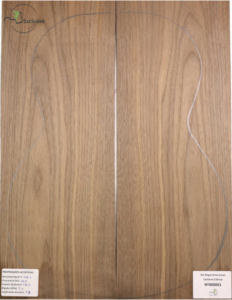 Set noce americano chitarra classica MB Exclusive n.000001 | Maderas Barber