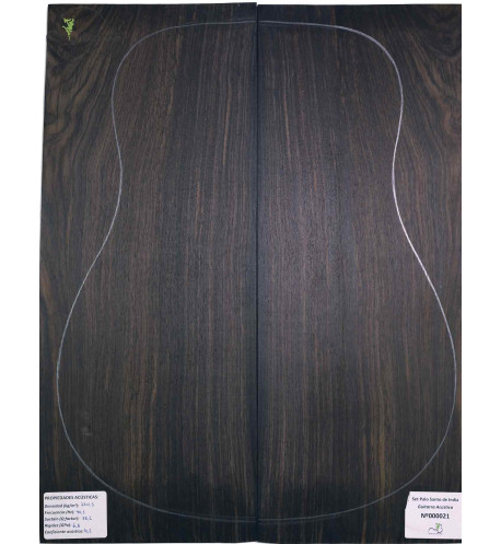 Set palissandro indiano AAA chitarra acustica MB Exclusive n.000021 | Maderas Barber