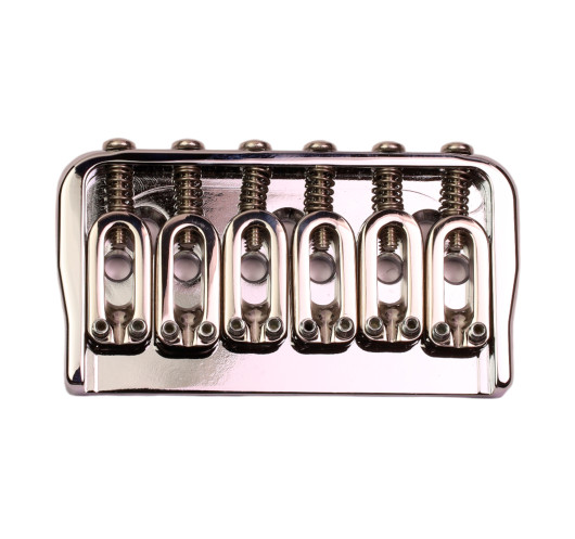 6 String Fixed Guitar Bridge .175 Chrome Hipshot