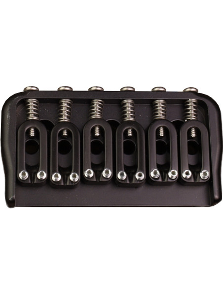 6 String Fixed Guitar Bridge .125 Black Hipshot | Maderas Barber