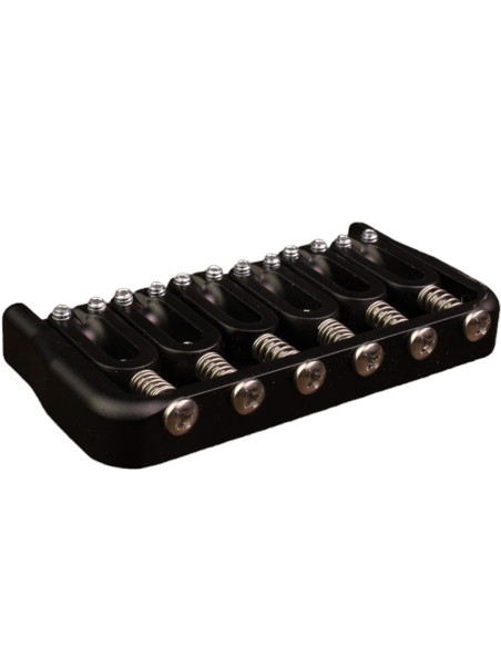 6 String Fixed Guitar Bridge .125 Black Hipshot | Maderas Barber