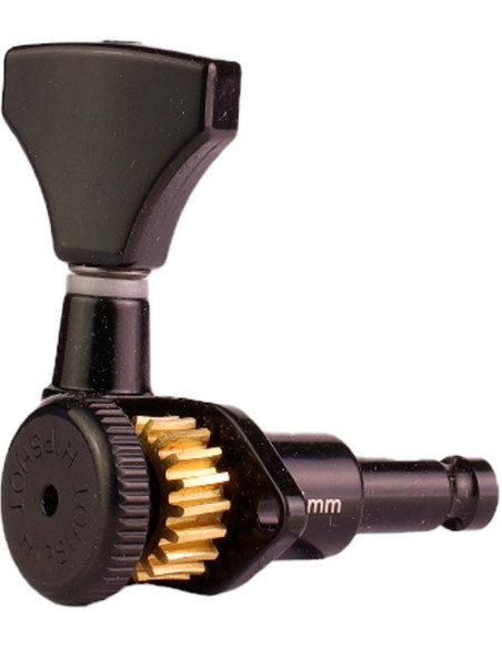 Kit d'accordeur de guitare 6 Inline Grip-Lock™ Noir Ouvert Hipshot