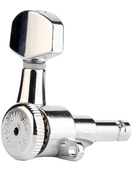 Clavijero Vintage 6 En Linea Grip-Lock™ Cromo Hipshot