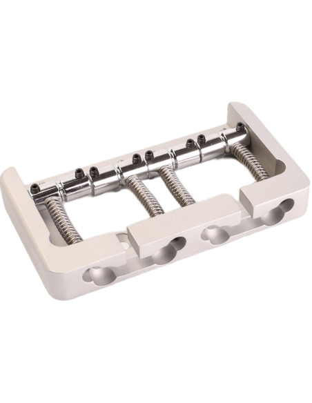 4 Stg. Bass Fender Style Mount 5 Hole Alum. Satin Bridge | Maderas Barber