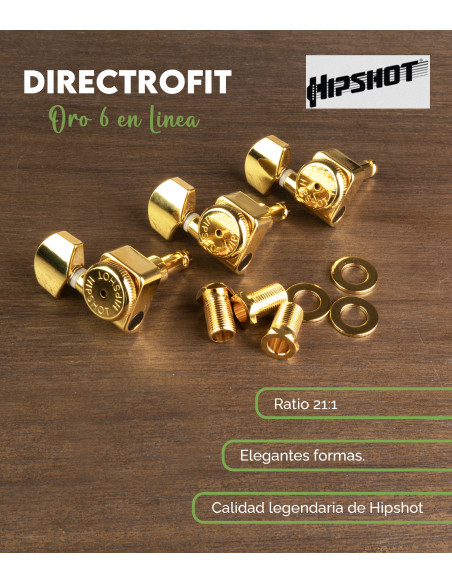 Kit Mechanik Fender Directrofit™ Oro Hipshot | Maderas Barber