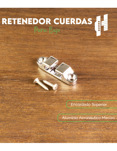 Hipshot Chrome Bass 2-String String Retainer | Maderas Barber