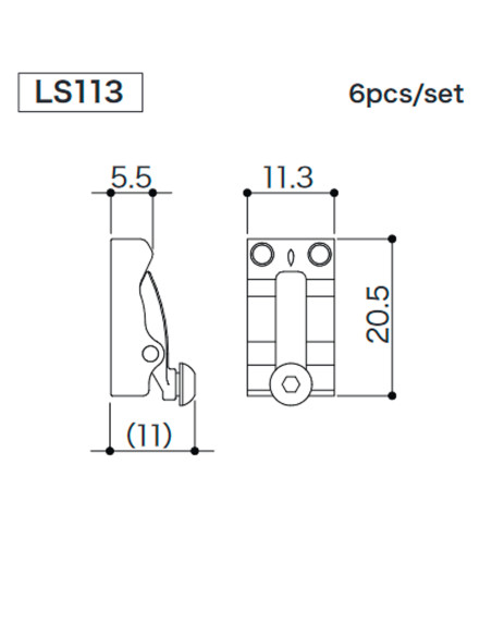 Set de Selletas con Bloqueo Cromo Gotoh LS113C | Maderas Barber