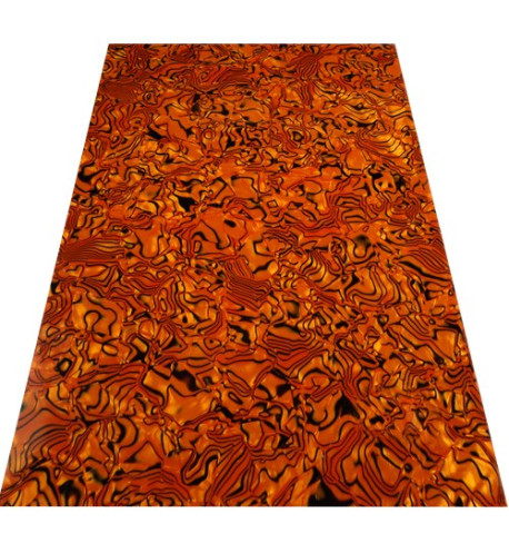 Golden Brown Tiger 3-ply Pickguard Blank 210x290x2.2mm | Maderas Barber