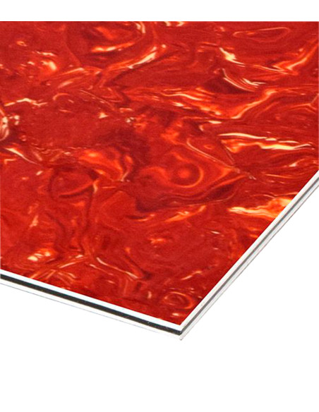 Brown Marble 3-ply Pickguard Blank 210x290x2.2 mm | Maderas Barber