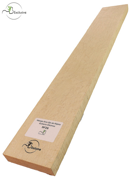 Manche érable moucheté 700x100x24 mm MB Exclusive Nº26| Maderas Barber