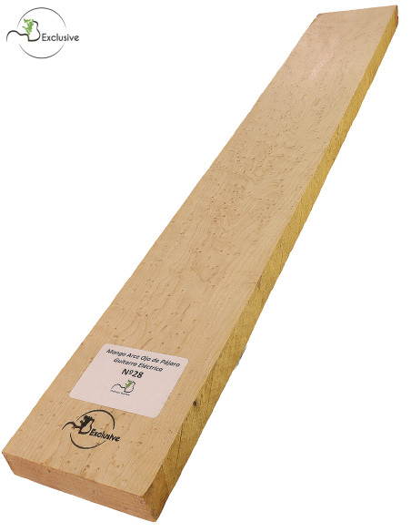 Birdseye Maple Neck 700x100x24 mm MB Exclusive Nº 28| Maderas Barber