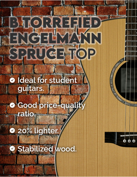 Torrefied B Grade Engelmann Spruce Classical Guitar Soundboard | Maderas Barber