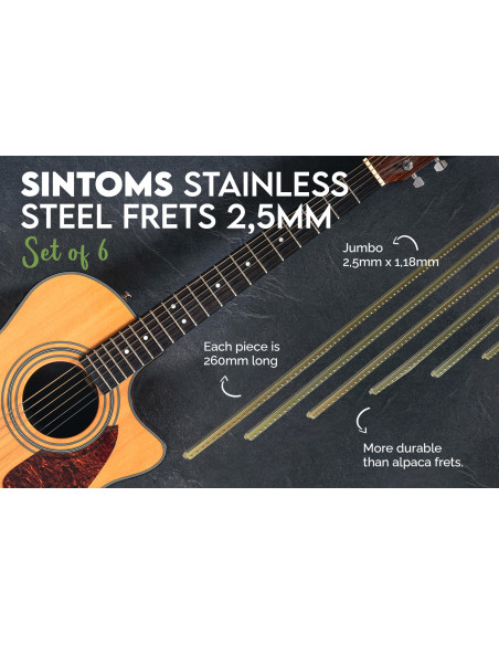 Set 6 Trastes SINTOMS 2,5mm