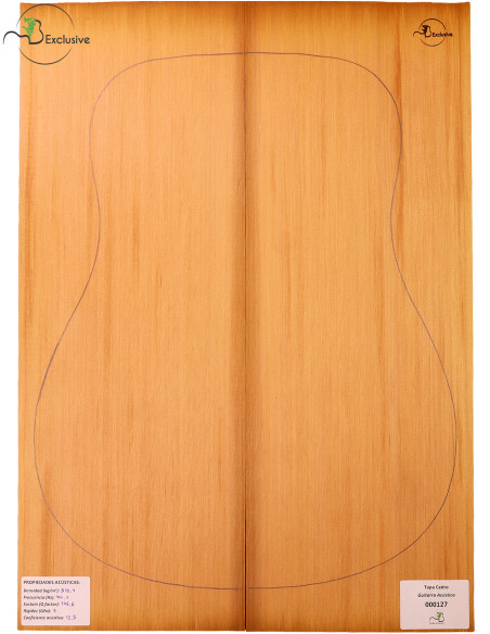 Red Cedar Acoustic Guitar Top MB Exclusive Nº 000127