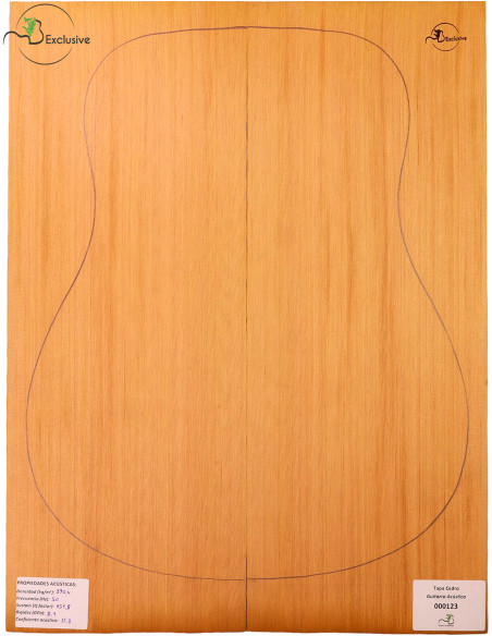 Tapa Cedro Rojo Nº 000123 Guitarra Acústica MB Exclusive