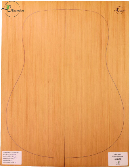 Tapa Cedro Rojo Nº 000122 Guitarra Acústica MB Exclusive
