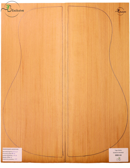 Tapa Cedro Rojo Nº 000116 Guitarra Acústica MB Exclusive