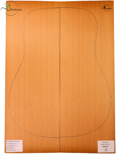 Table Cèdre Rouge Nº 000102 Guitare Acoustique MB Exclusive