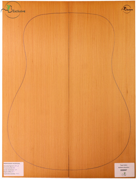 Tapa Cedro Rojo Nº 000087 Guitarra Acústica MB Exclusive
