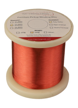 Bobina Hilo de Cobre para pickups 43 AWG Poly-Nylon 500g | Maderas Barber