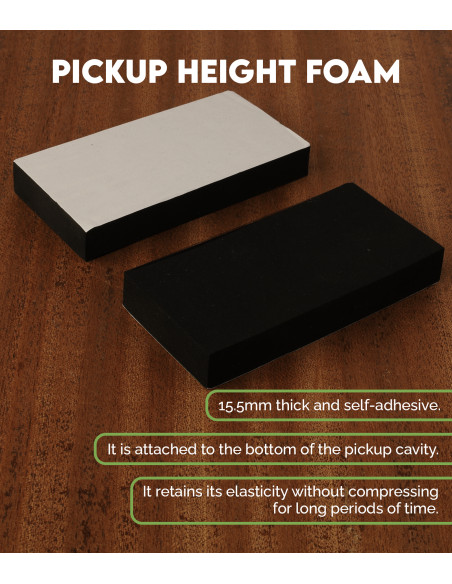 Espuma para Altura de pickups 49x98x15.5 mm. | Maderas Barber