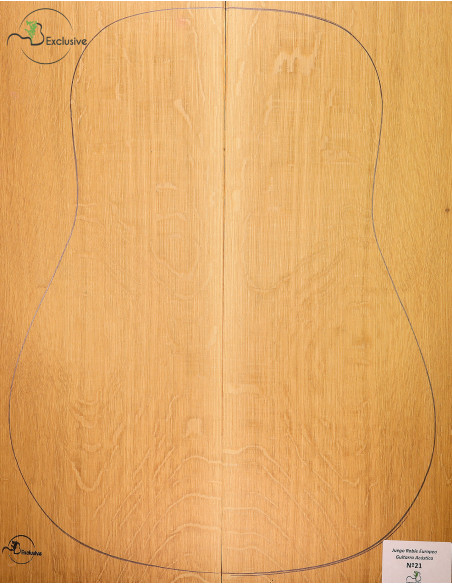 Set quercia europea chitarra acustica MB Exclusive n.21|Maderas Barber