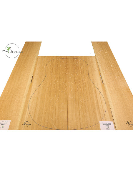 Set quercia europea chitarra acustica MB Exclusive n.22|Maderas Barber