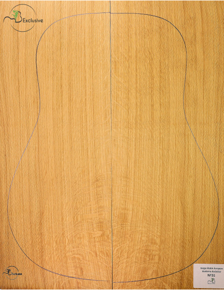 Set quercia europea chitarra acustica MB Exclusive n.31|Maderas Barber