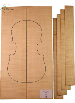 MB Exclusive Curly Maple Viola Set Nº4 | Maderas Barber