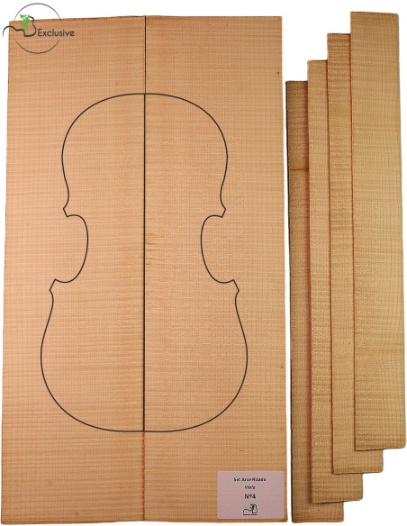 Set Viola acero marezzato MB Exclusive n.4 | Maderas Barber