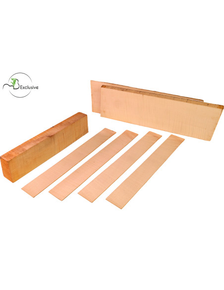 MB Exclusive Curly Maple Viola Set Nº6 | Maderas Barber