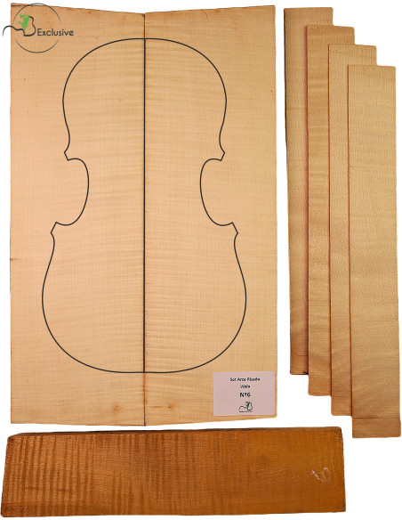Set Viola acero marezzato MB Exclusive n.6 | Maderas Barber