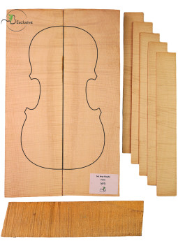 Set Violin acero marezzato MB Exclusive n.3 | Maderas Barber