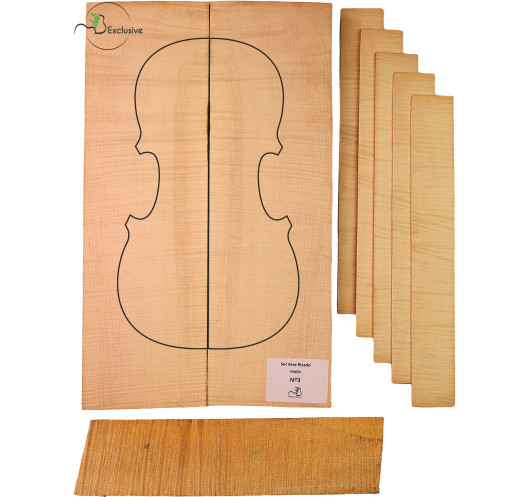Set Violin acero marezzato MB Exclusive n.3 | Maderas Barber