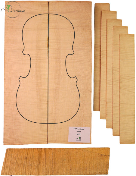 Set Violin Arce Rizado MB Exclusive Nº3 | Maderas Barber