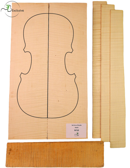 Set Violon Érable Ondé MB Exclusive Nº10 | Maderas Barber