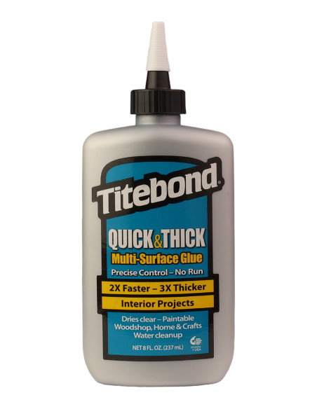 Titebond® Quick & Thick Adhesivo Multi-Superficie 8 Oz| Maderas Barber