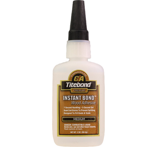 Titebond Instant Bond Wood Cianocrilato Medium 2 Oz | Maderas Barber