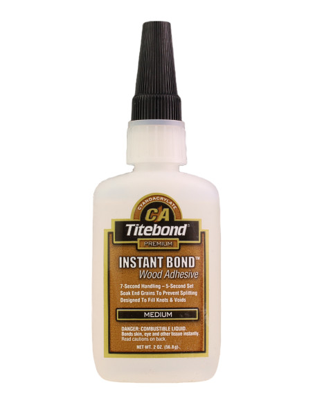 Titebond Instant Bond Wood Cianocrilato Medium 2 Oz | Maderas Barber
