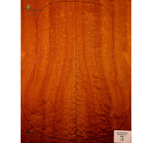 Set Sapelli Quilted Akustikgitarre MB Exclusive Nr.84 | Maderas Barber