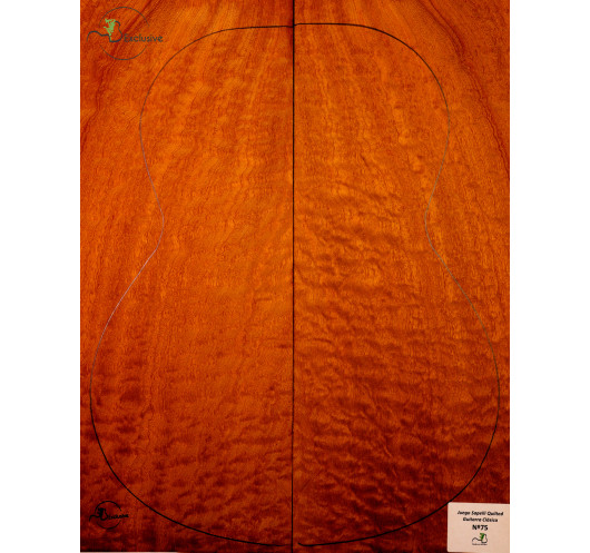 Set Sapelli Quilted Konzertgitarre MB Exclusive Nr.75 | Maderas Barber