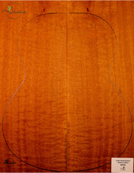 Juego Sapelli Quilted Guitarra Clásica MB Exclusive Nº73 | Maderas Barber