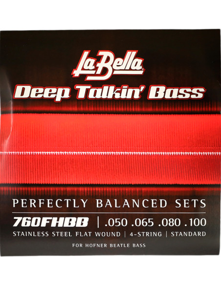 Jeu de Cordes La Bella 760FHBB Basse Électrique Hofner Beatle | Maderas Barber