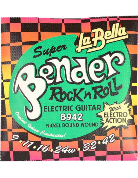 Set de Saiten Guitarra Electrica 9-42 La Bella Super Bender B942 | Maderas Barber