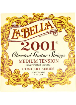 Jeu de Cordes La Bella 2001 pour Guitare Classique - Medium | Maderas Barber
