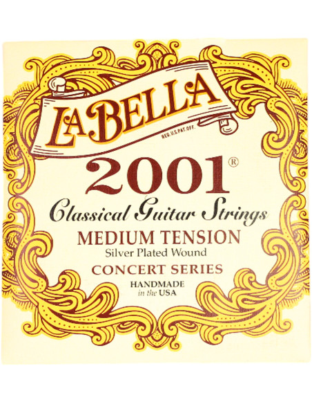 La Bella 2001 Classical Guitar Strings – Medium Tension | Maderas Barber