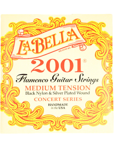 Jeu de Cordes de Guitare Flamenco La Bella 2001 - Medium Tension | Maderas Barber
