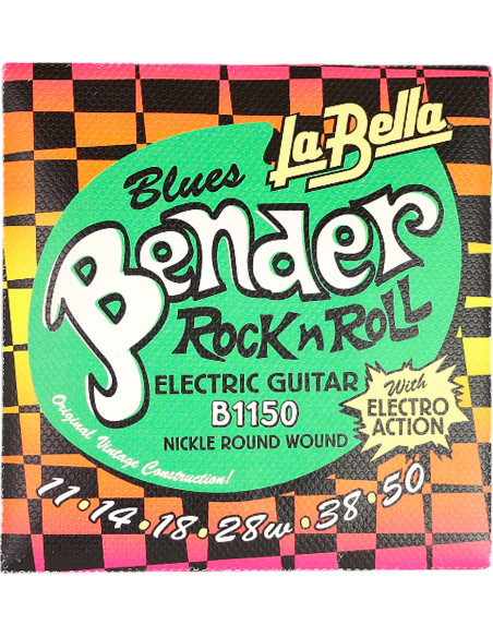 Juego de Cuerdas La Bella Blues Bender B1150 Guitarra Electrica| Maderas Barber