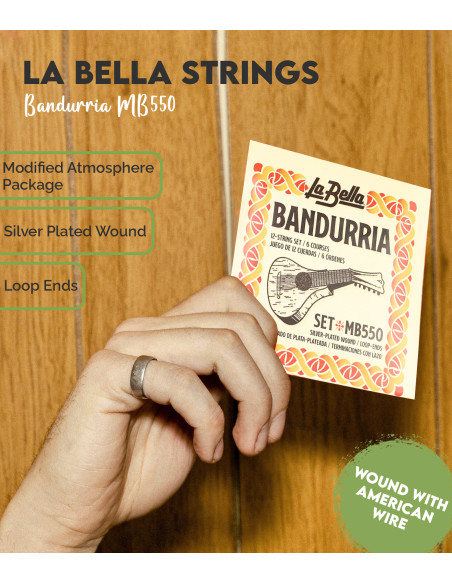 Set de corde La Bella MB550 Bandurria | Maderas Barber
