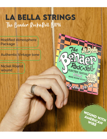 Set de Saiten La Bella The Bender B1046 E-Gitarre | Maderas Barber